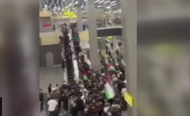 Anti-Israel protesters storm airport in Russia, forcing it to close