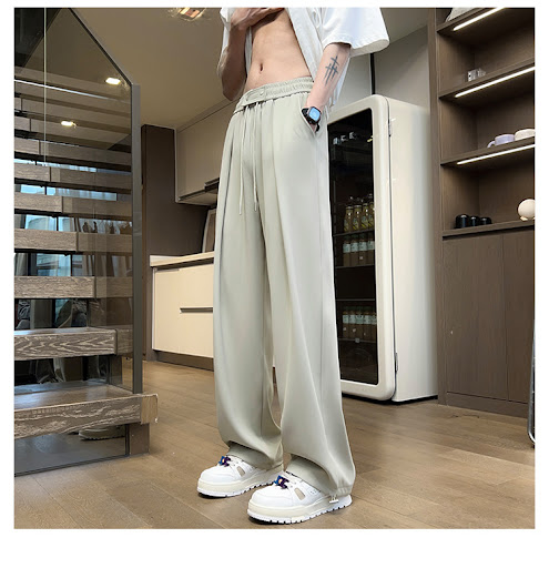 Title 3, Cool Feeling Ice Silk Leggings, Drooping Straig...