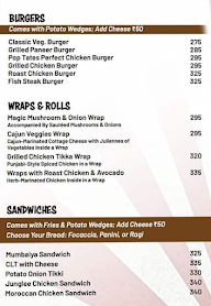 Pop Tate's menu 1