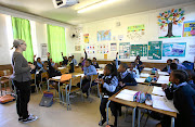 There are no more white children in this Grade 5 class at Saxonwold Primary School in Johannesburg. 