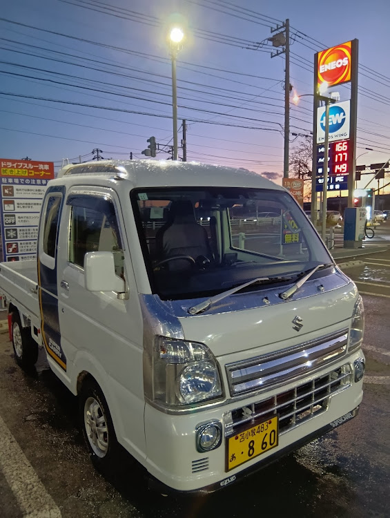 キャリイトラックの相棒とデート・お風呂タイム！・冬の空と愛車・保存車両に関するカスタム事例の投稿画像12枚目