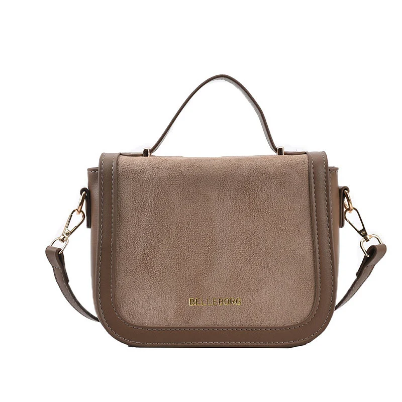 Title 4, Bolsa de ombro feminina PU cor pura, moderna, p...