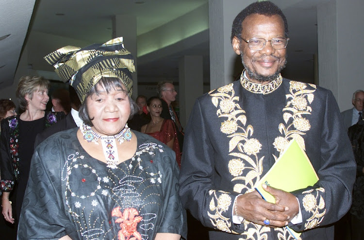 Chief Mangosuthu Buthelezi and his late wife Princess Irene.