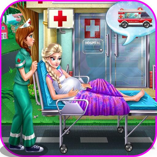 Pregnant mom newborn baby doctor mommy birth games
