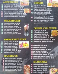 Amigo's Chef menu 1