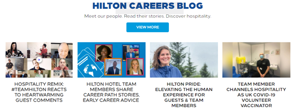 Hilton_employee testimonial example