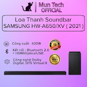 Loa Thanh Soundbar Samsung Hw - A650/Xv (2021) Hàng Chính Hãng Cao Cấp 100% Bảo Hành 12 Tháng