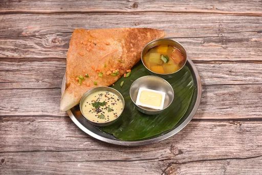 Schezwan Butter Plain Dosa