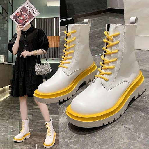 Title 7, Korean style lace-up boots for women, offering ...