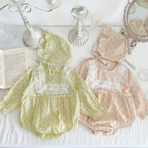 Title 6, Baby Girl Triangle Jumpsuit Harness Long-sleeve...