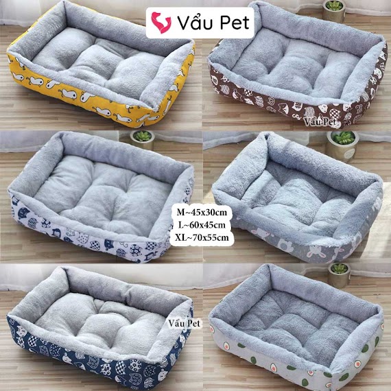 Đệm Cho Chó Mèo Lót Lông - Nệm Ngủ Cho Chó Mèo Thú Cưng Vẩu Pet Shop