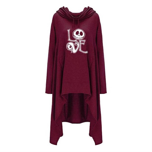 Title 3, Long Sweatshirts Woman Irregular Letters Cloak ...