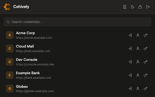 Cohively Password Manager screenshot 1
