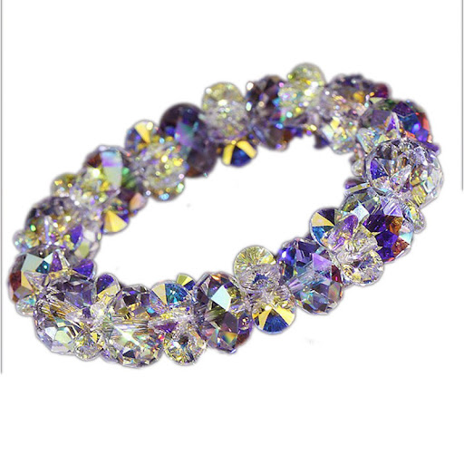 Title 5, Luxury Colorful White Austrian Crystal Bracelet...