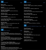 Blue Star Bar menu 2