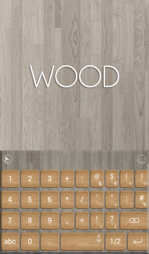 Pure Brown Wood Keyboard Theme