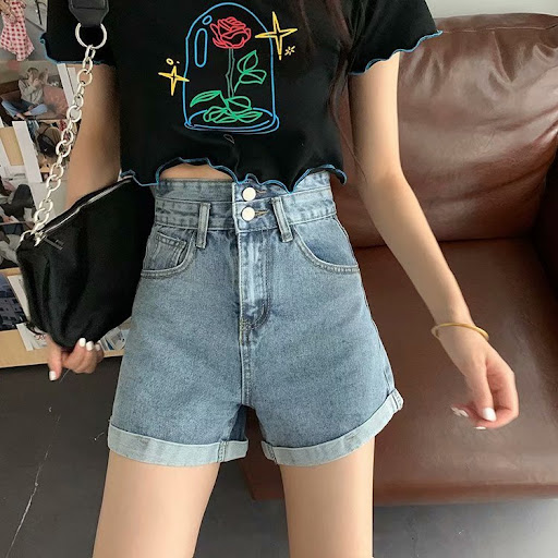 Title 4, Womens loose and versatile denim shorts Perfec...