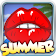 Summer kissing game  icon