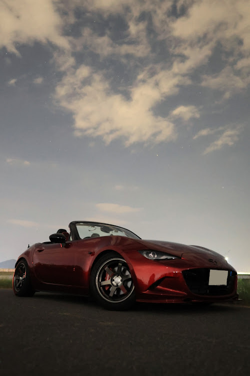 ロードスターの夜間撮影の練習・一眼レフ練習中・エアコンの吹き出し口温度・ローアングルショットに関するカスタム事例の投稿画像1枚目