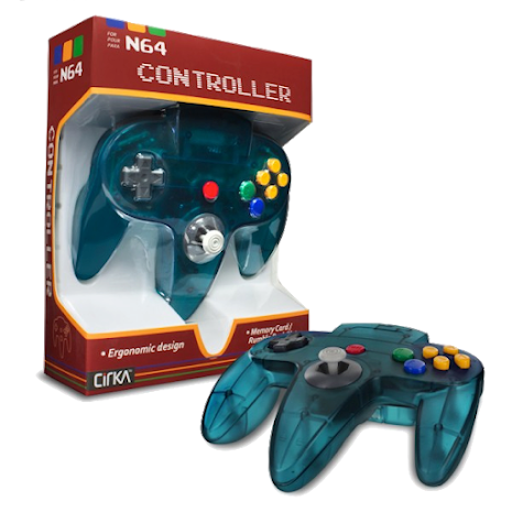 N64 Handkontroll (Turquoise) Ny