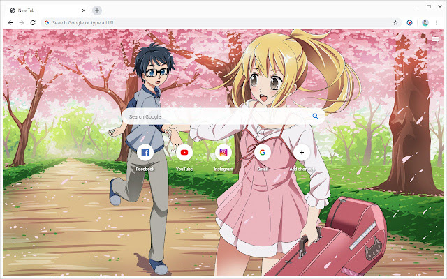 Your Lie in April Wallpapers nouvel onglet