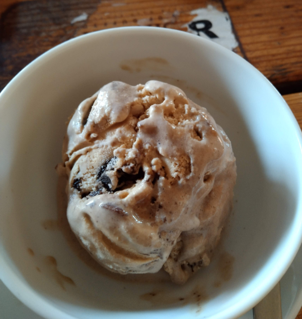 Banana, peanut and chocolate sorbet