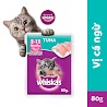 Thức Ăn Dạng Sốt Cho Mèo Con Whiskas Junior Vị Cá Ngừ, 80G