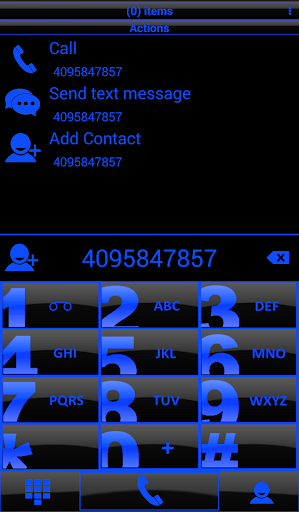 Theme Glossy Blue RocketDial