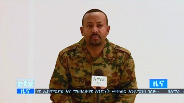 REUTERS Image caption Prime Minister Abiy has been in office for just over a year