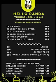 Hello Panda menu 1