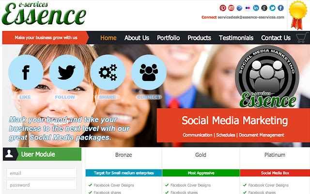 Essence E-Services chrome extension