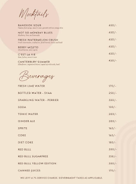 Butt Restaurant menu 1