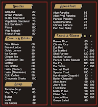 Desi Delhi menu 1