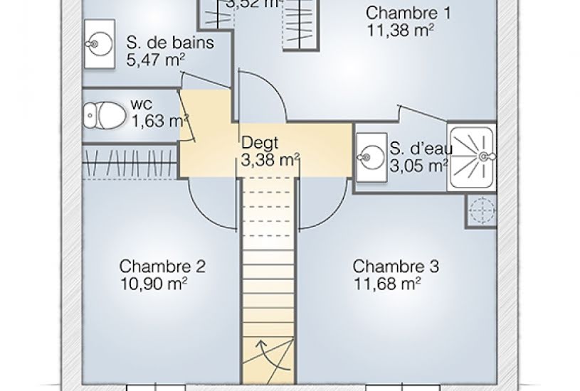  Vente Terrain + Maison - Terrain : 350m² - Maison : 95m² à Saint-Chaptes (30190) 