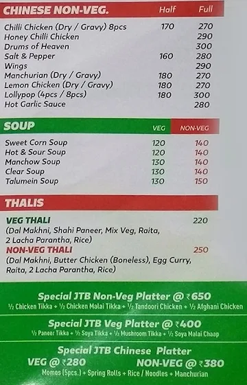 Janak Taste Budz menu 