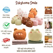 Bộ Chăn Gối Văn Phòng Tiện Lợi 2 Trong 1 Hình Thú Dễ Thương Sskyhome_Smile