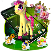 3D Cute Baby Pony theme  Icon