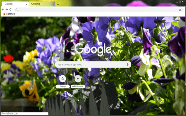 Flowers in the garden chrome extension