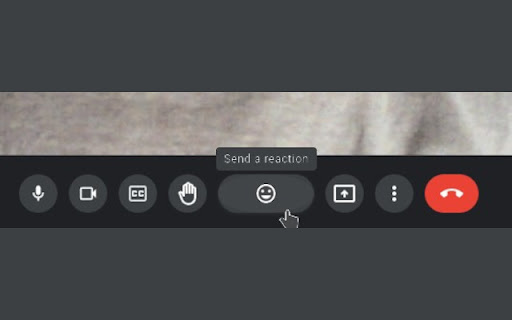 Emoji Button Width for Google Meet