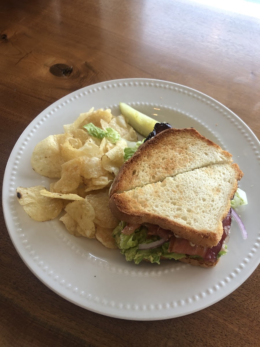 BLT with Avocado on gf bread!