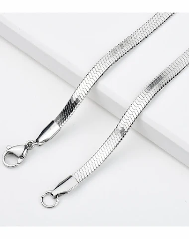 Collier chaîne avec pendentif lame - 0