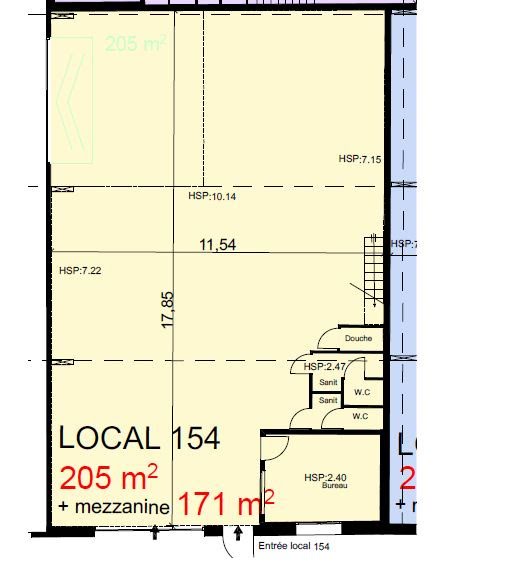 Location  locaux professionnels  205 m² à Marseille 11ème (13011), 2 922 €