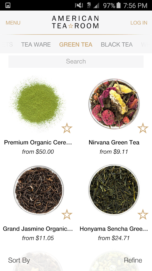 Android application American Tea Room screenshort