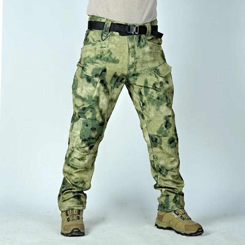 Winter Tactical Pants Herren Fleece gefüttert Wasserdicht Shark Skin Softshell. Robuste Hose für Outdoor und taktischen Einsatz bei Kälte.