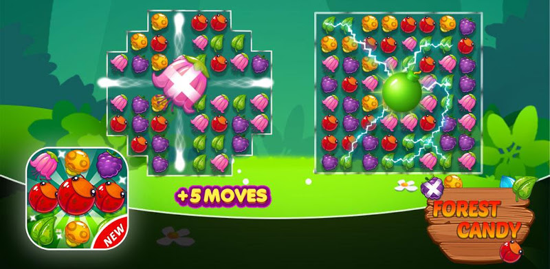 Forest Candy Smash - Free Match 3 Puzzle Game 2020