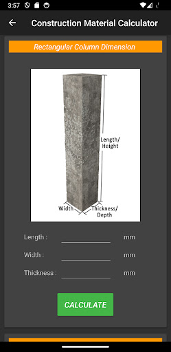 Screenshot CMCalculator (Estimator)