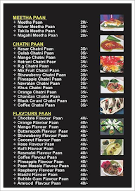 Darbar Paan Cafe menu 2