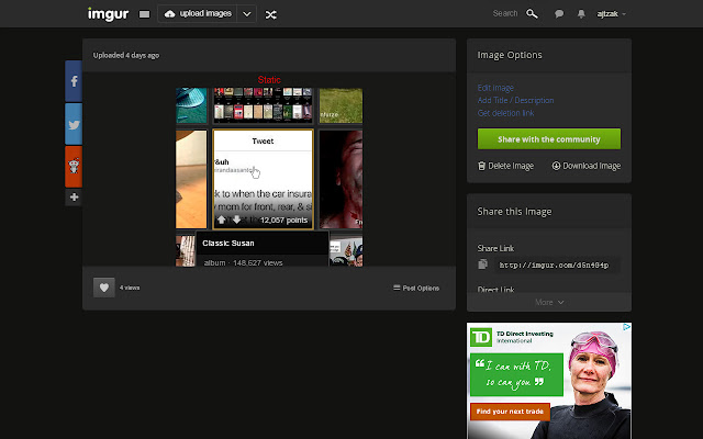 imgur Image Type Detector chrome extension