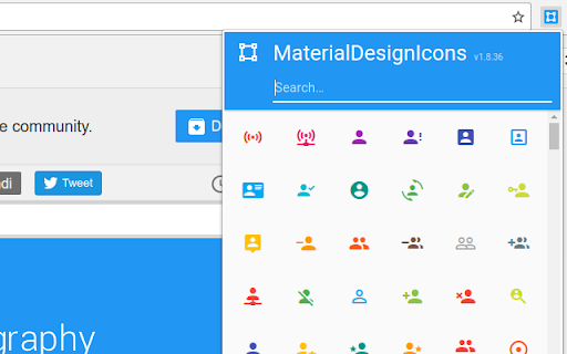 MaterialDesignIcons Picker