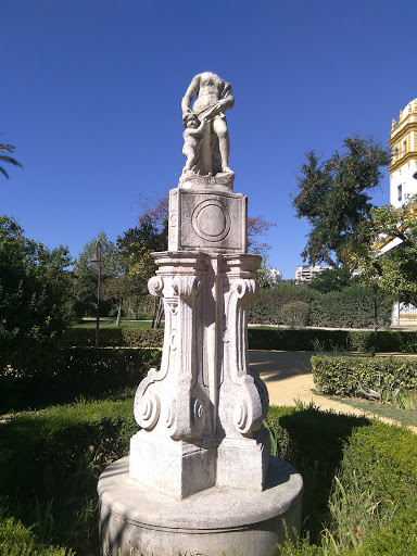 Man and Child Sculpture